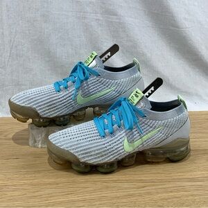Nike Air VaporMax Flyknit 3 Pure Platinum Volt Shoes Women’s Size 7.5